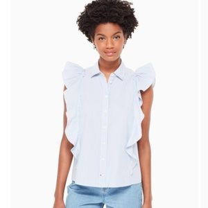 Kate Spade Ruffle Button Down